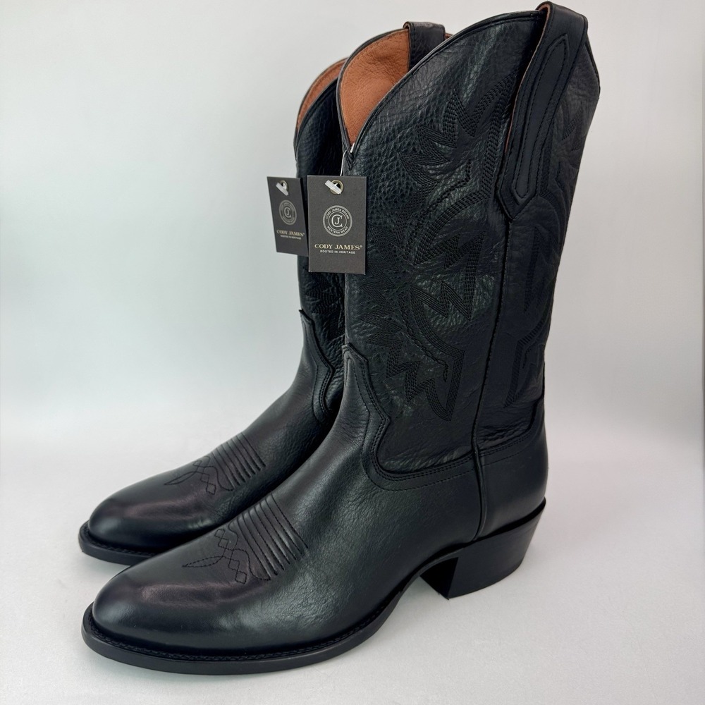 Cody James Western Cowboy Boots Men's Size 10‎ D Black Leather